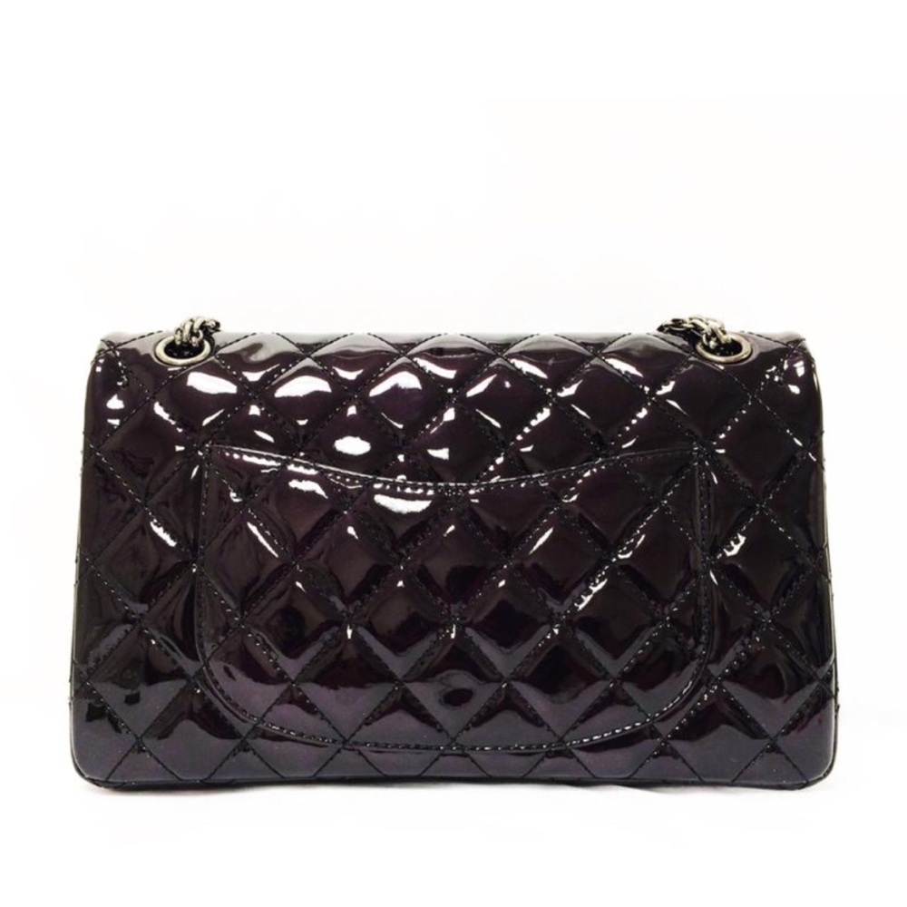 Chanel Reissue 2.55 226 Large Black Patent Leather Flap Bag - Picture 5 of 8